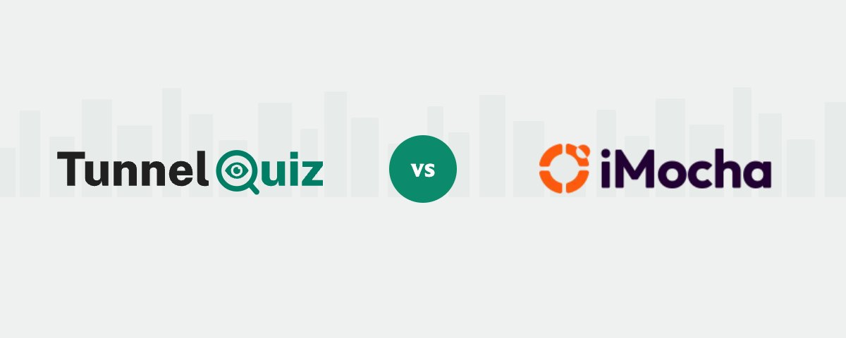 TunnelQuiz logo beside the iMocha logo, separated by a versus badge
