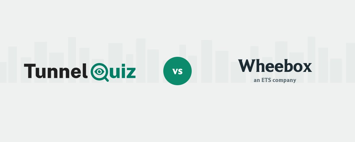 TunnelQuiz logo beside the Wheebox logo, separated by a versus badge